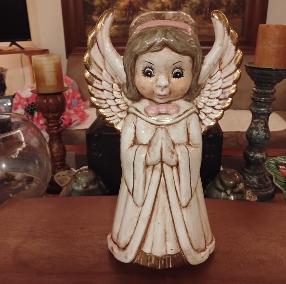Vintage Christmas Ceramic Angel